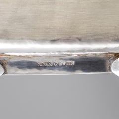 Vassoio in argento di Georg Jetel per Alton Sweden 1980 Firmato e datato