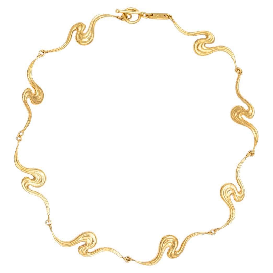 Unique Simone Necklace in Gold Vermeil by Aur Studio