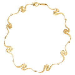 Unique Simone Necklace in Gold Vermeil by Aur Studio