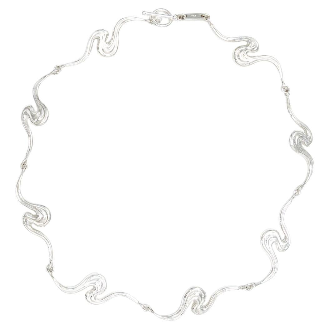 Collier « Simone » unique en argent par Aur Studio en vente