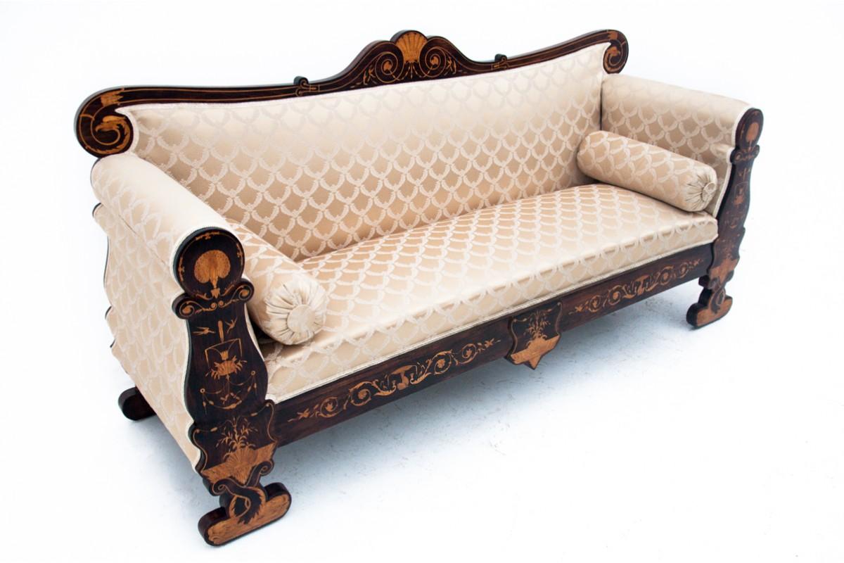 Empire Unique sofa, France, circa 1860. After renovation.