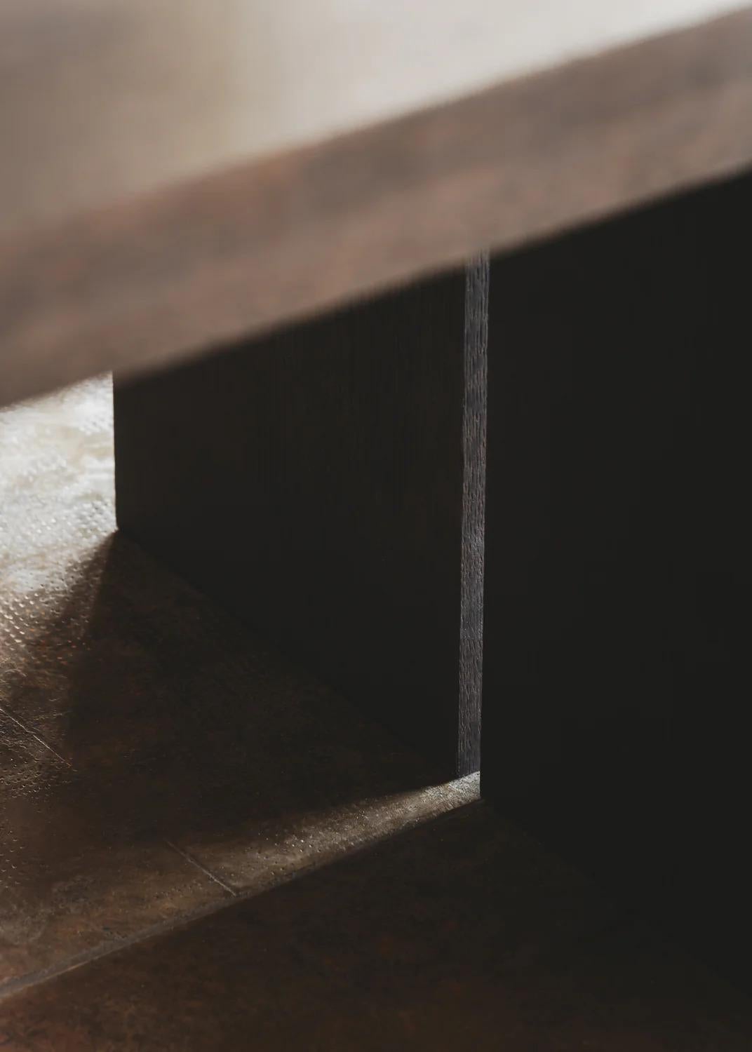 Unique, Solid Oak Black Murakami Table by Obstacles In New Condition For Sale In Geneve, CH