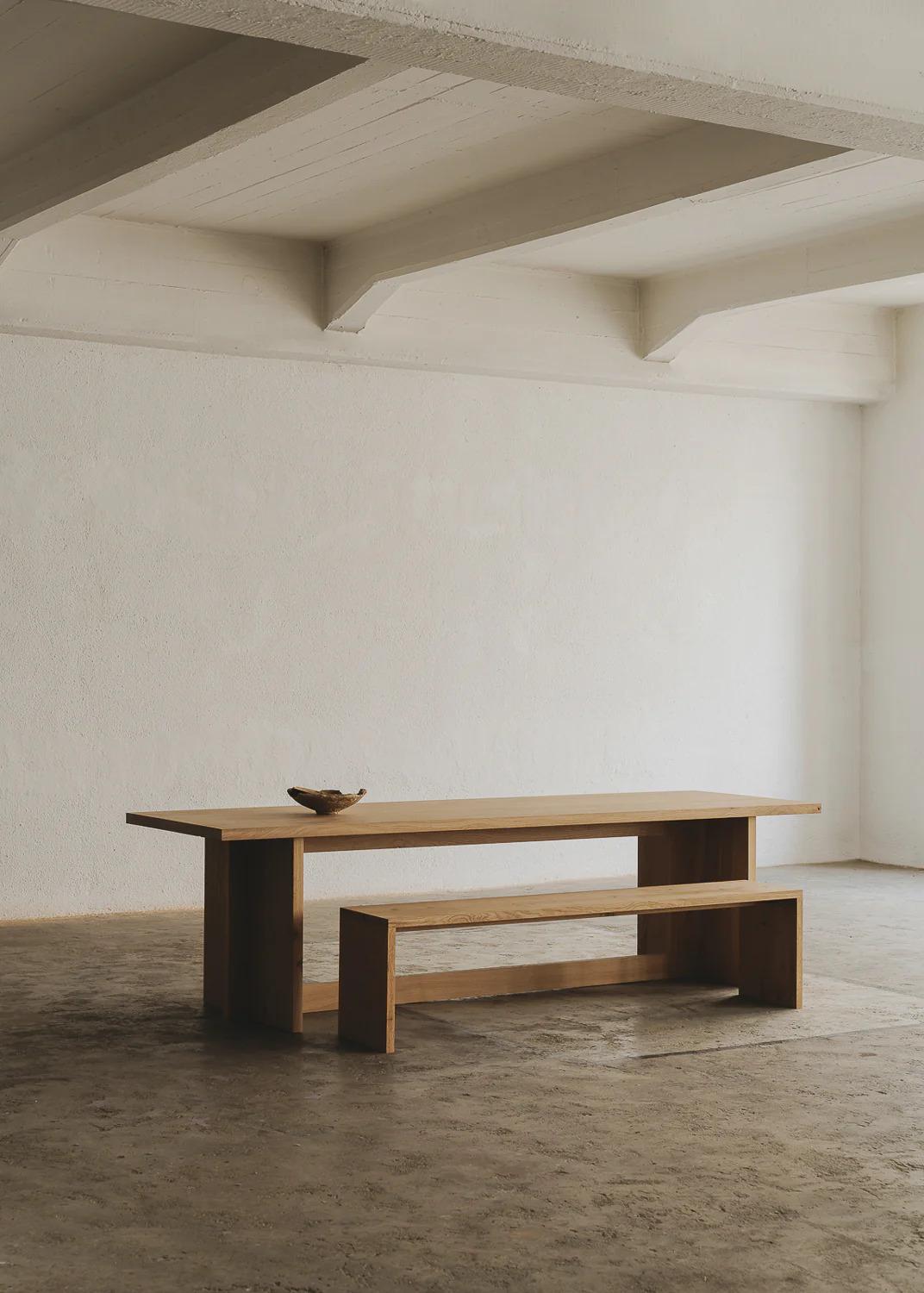Contemporary Unique, Solid Oak Black Murakami Table by Obstacles For Sale