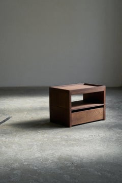 Unique, Solid Oak Eileen Bedside Table by Obstacles