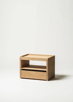 Unique, Solid Oak Oil Eileen Bedside Table by Obstacles