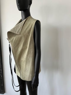 Unique Song For the Mute Leather Vest Gilet