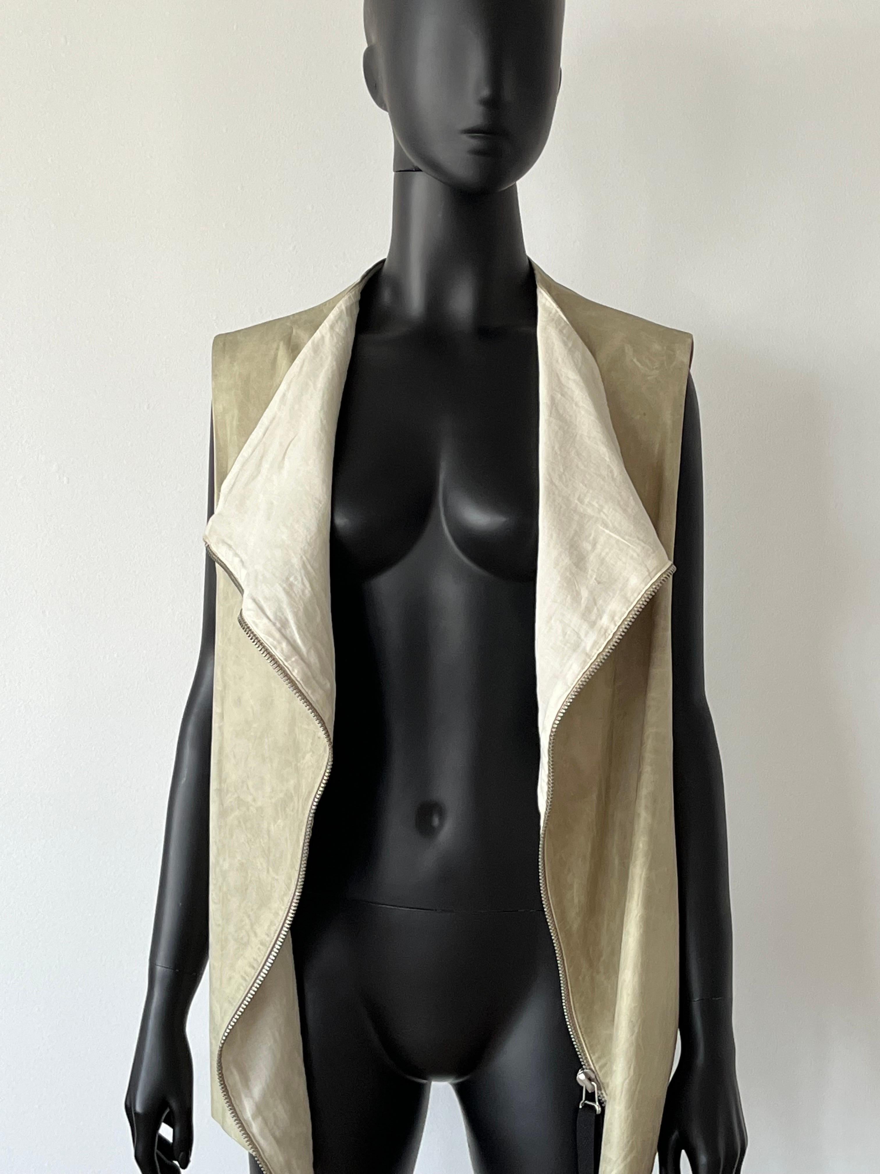 Unique Song For the Mute Leather Vest Gilet For Sale 1