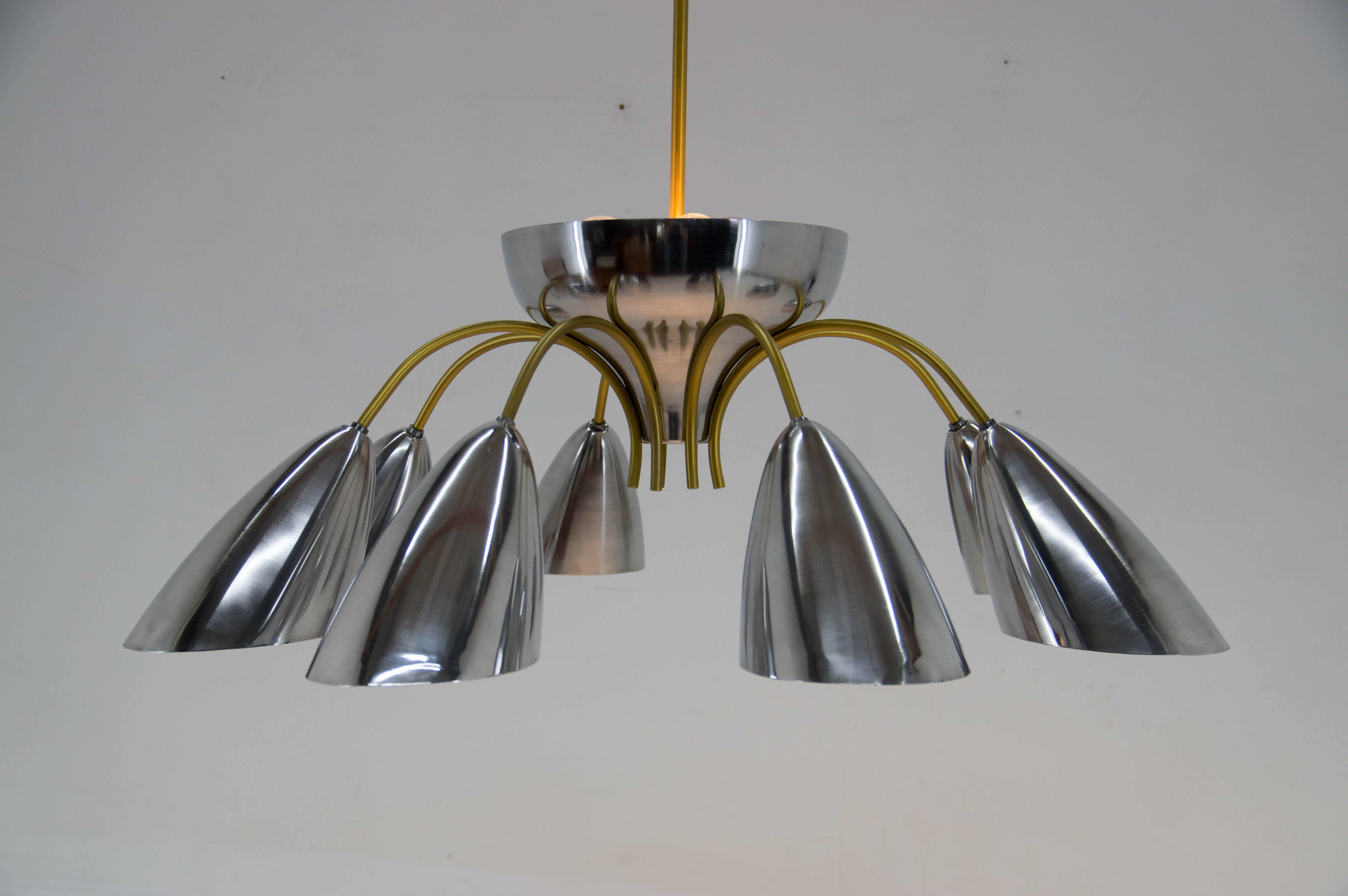 Unique Space Age Chandelier, 1960s In Good Condition For Sale In Praha, CZ