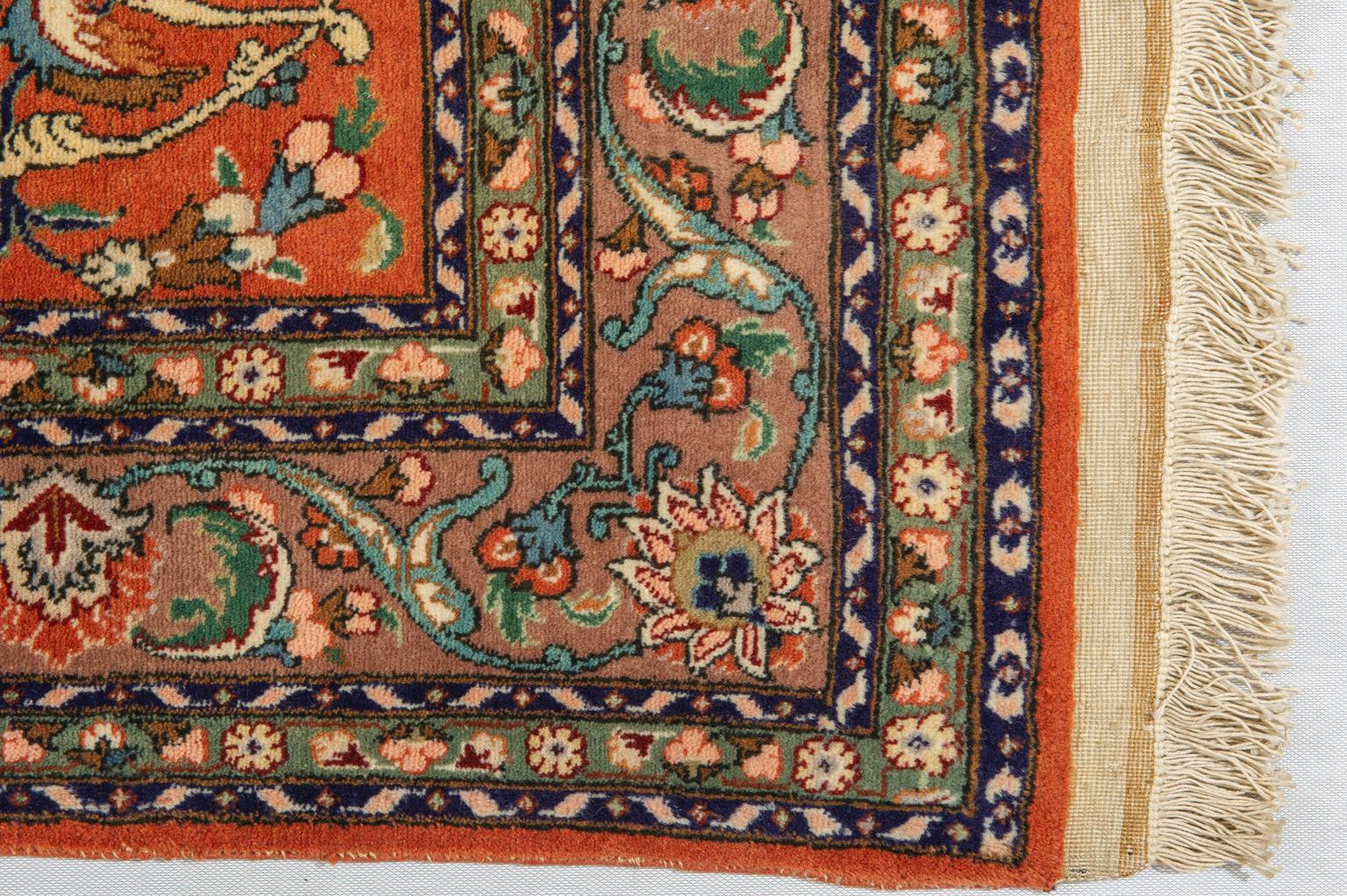 Central Asian Unique Specimen of a Vintage Oriental Carpet For Sale