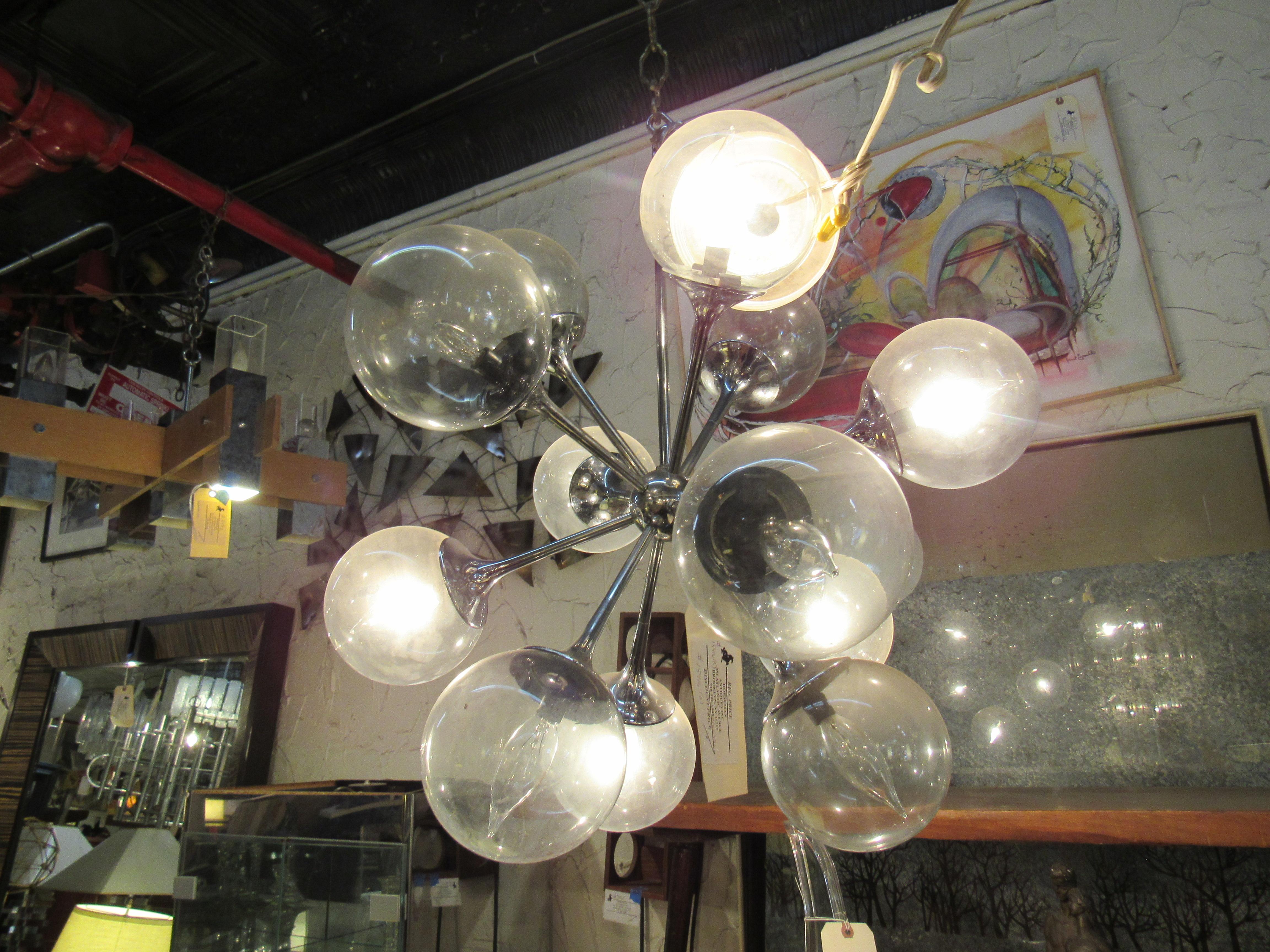 sputnik style chandelier