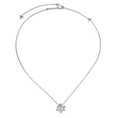 Collier unique de l'étoile de David - Pendentif 3D en argent - Cadeaux juifs de luxe