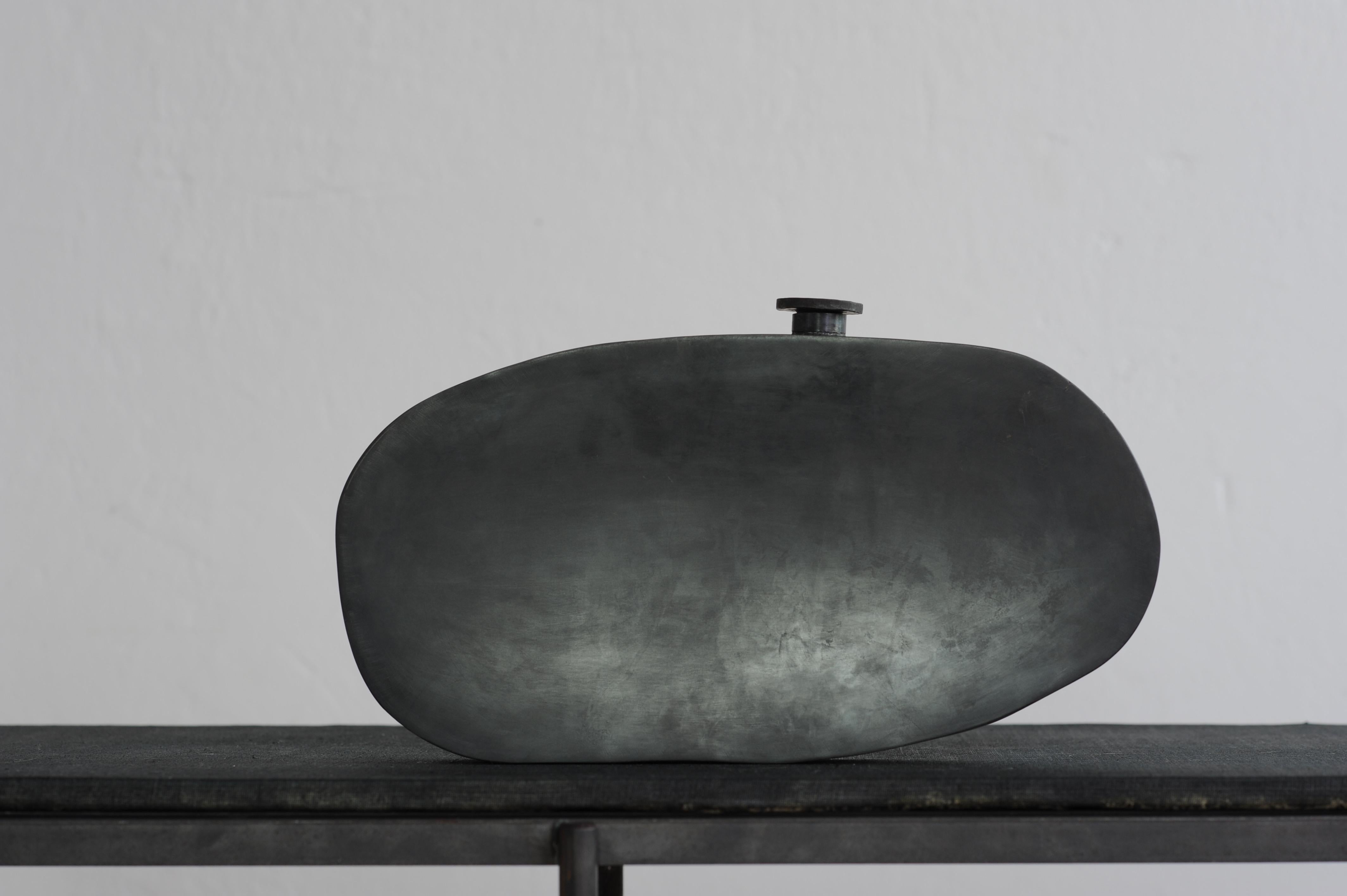 Contemporary Unique Steel Bottles, Clouds Trio, Signed by Lukasz Friedrich For Sale