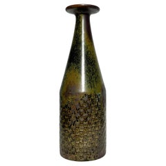 Vaso unico Stig Lindberg Gustavsberg in gres a scacchiera smaltato 1960s