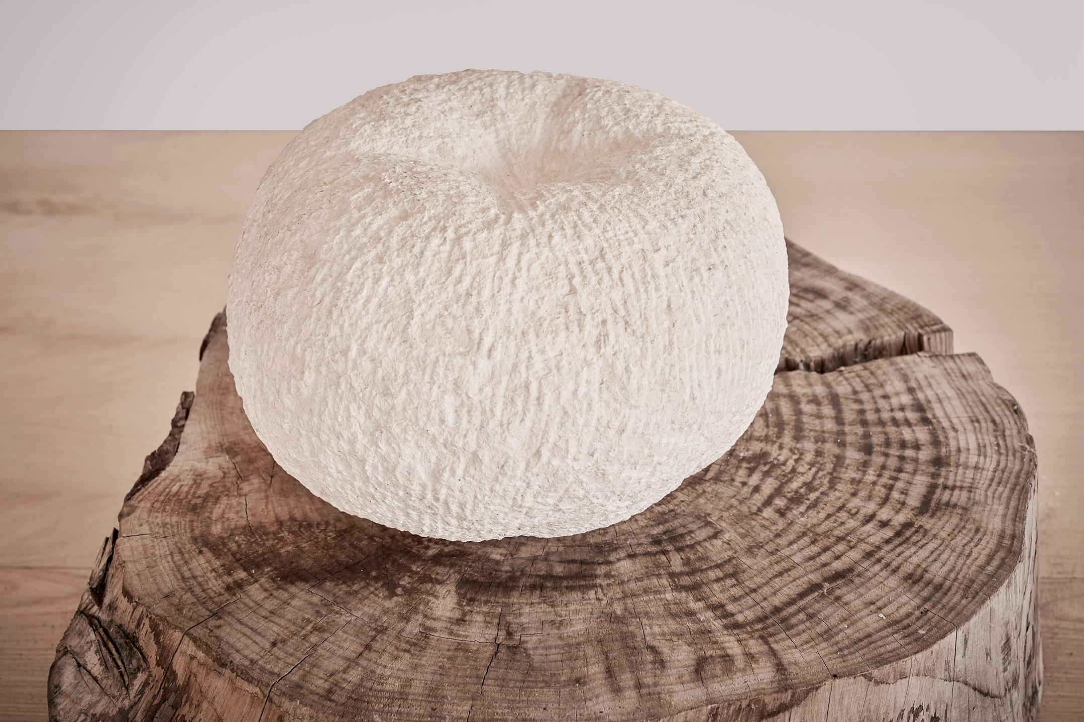 Spanish Unique Stone Sculpture Calabaza by Jean-Baptiste Van den Heede