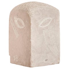 Escultura única en piedra Las 4 Caras de Jean-Baptiste Van Den Heede