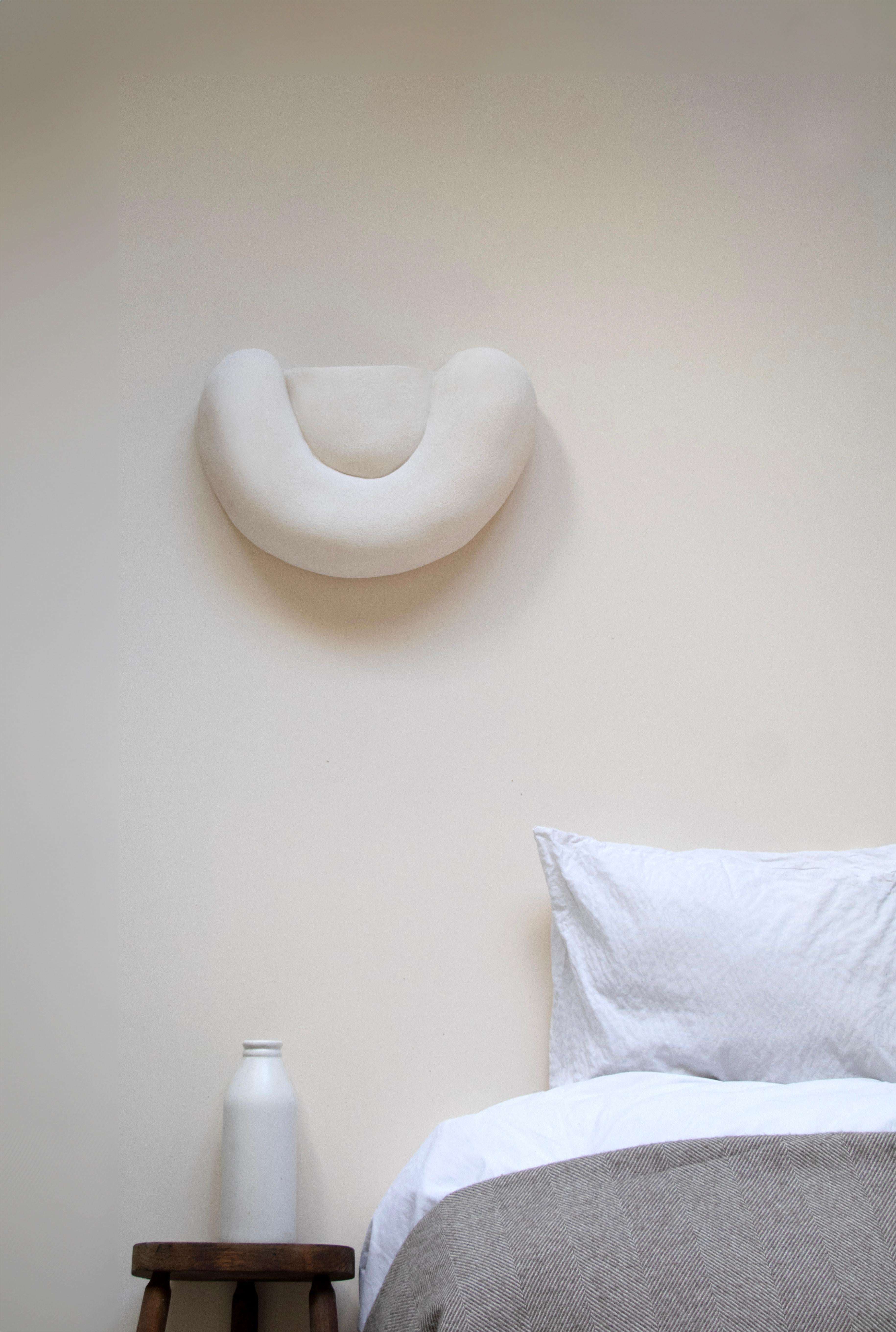 Contemporary Unique Stoneware Aurore Wall Light 02 by Alice Lahana Studio For Sale