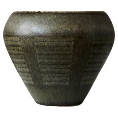 Unique Stoneware Bowl by Carl-Harry Stalhane, Rorstrand, Sweden, 1960s