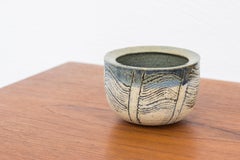 Unique Stoneware Bowl by Lisa Larson, Own Studio, Sweden, 1989