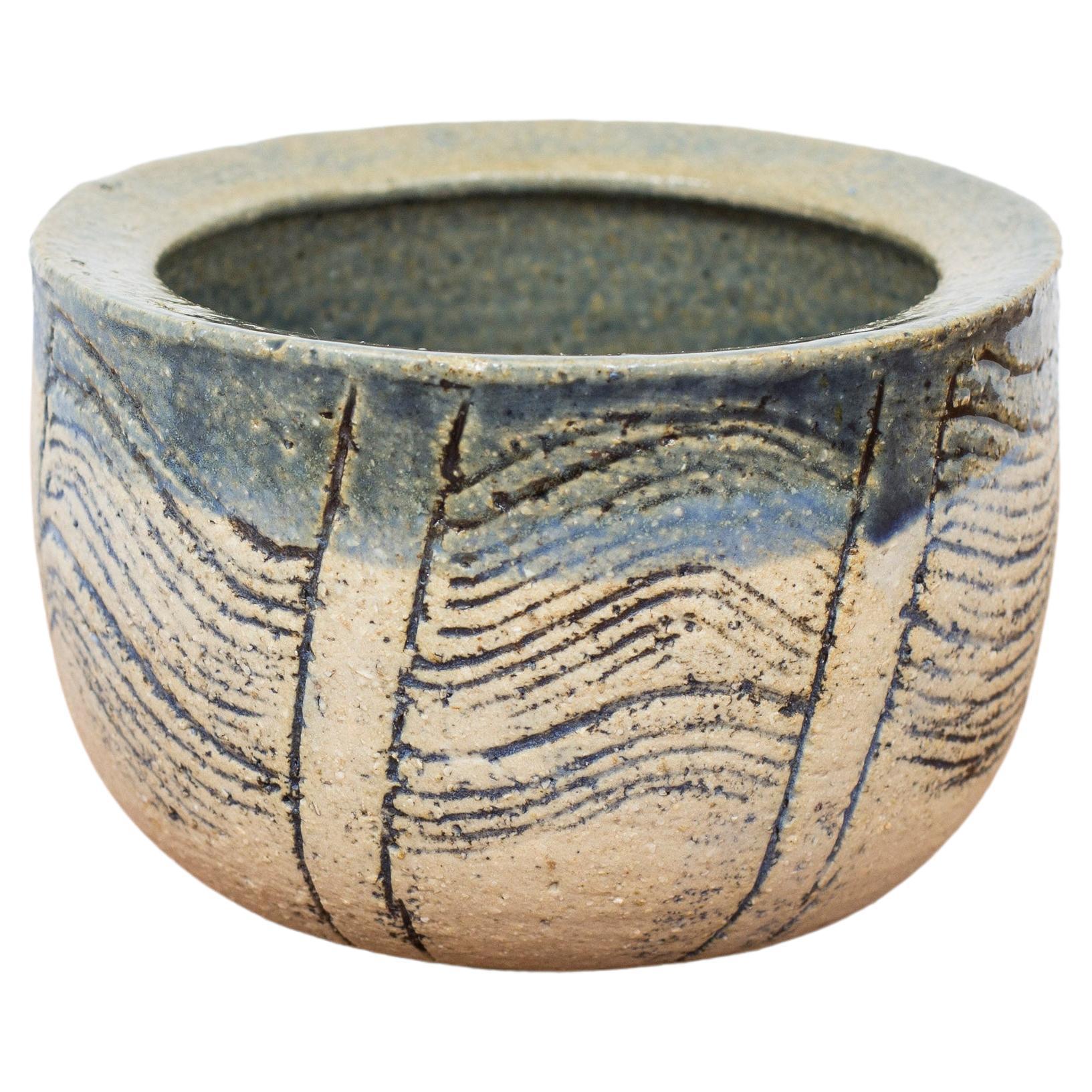 Unique Stoneware Bowl by Lisa Larson, Own Studio, Sweden, 1989 For Sale