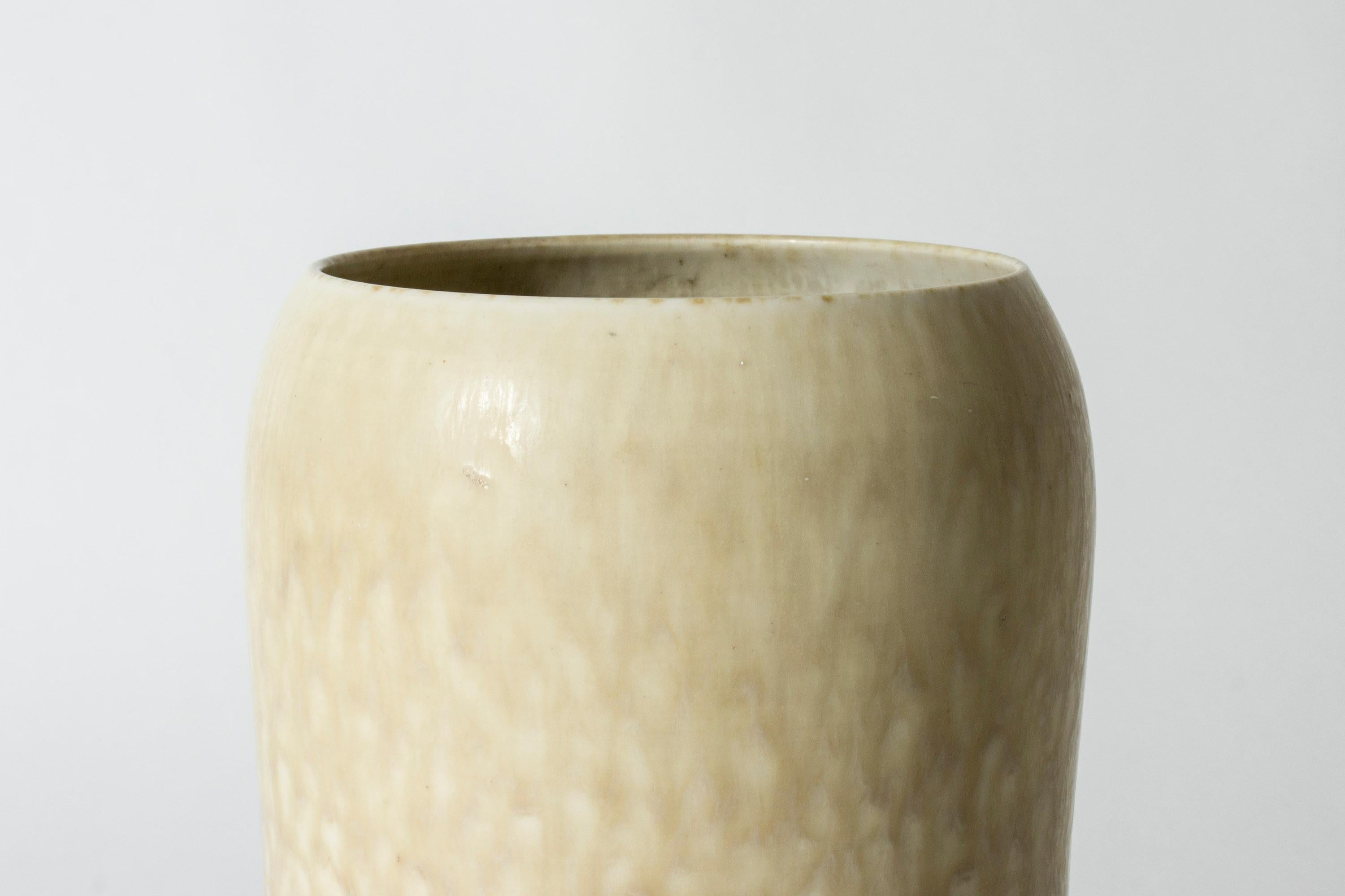 Scandinavian Modern Unique Stoneware Floor Vase by Carl-Harry Stålhane, Rörstrand, Sweden, 1950 For Sale