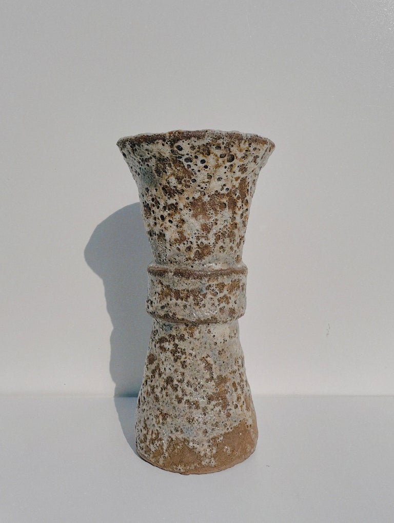 Unique Stoneware Glaze sculpture by Lisa Geue
Dimensions: D 11.5 x W 12.5 x H 25 cm
Materials: Stoneware Glaze
Non-functional.

Lisa Geue works primarily in ceramic, creating ancient shape inspired vessels and organic looking sculptures with a