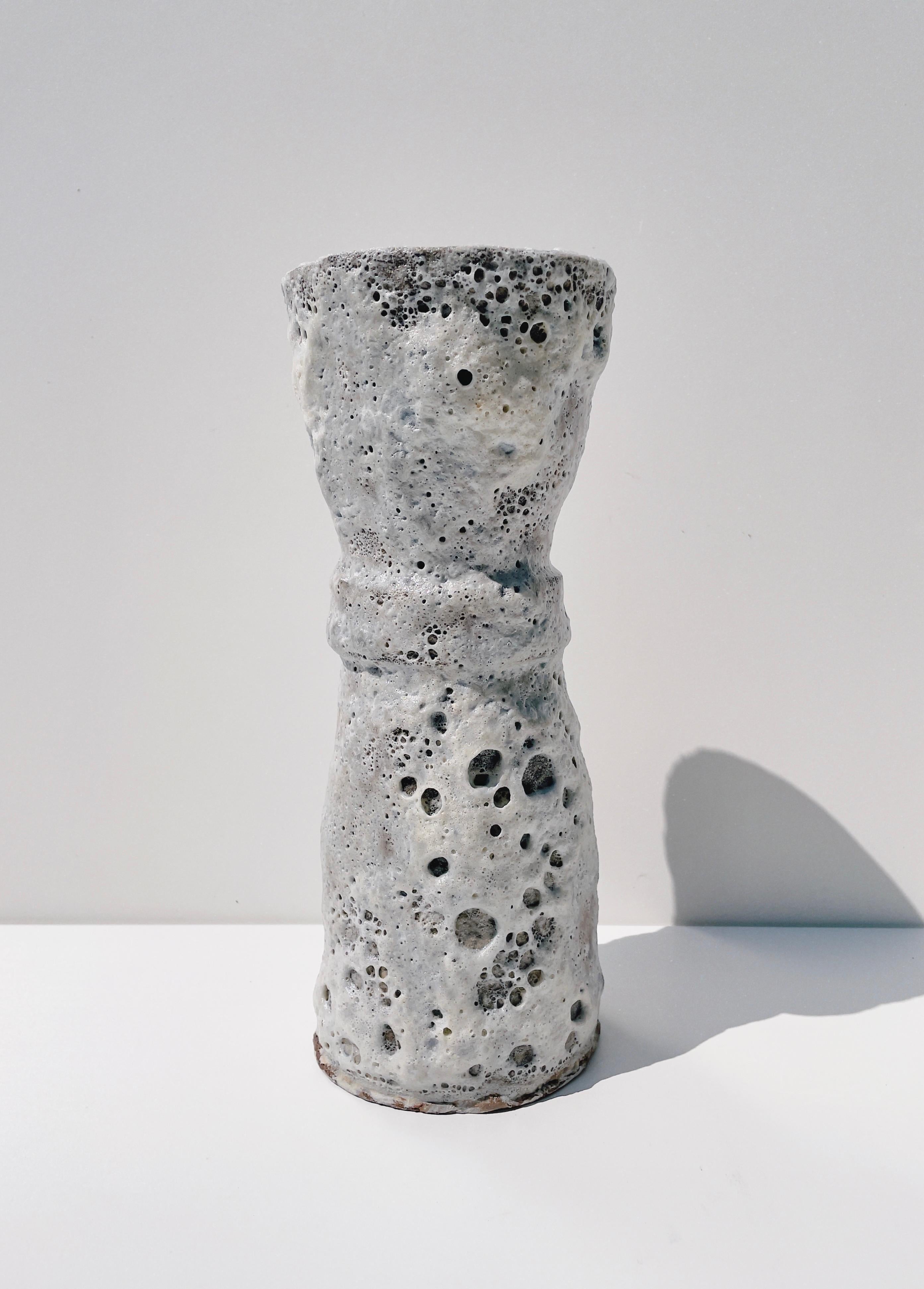 French Unique Stoneware Glaze Sculpture by Lisa Geue