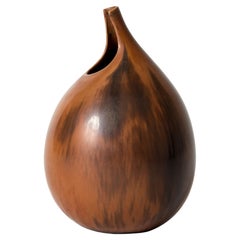 Unique Stoneware "Gnurgla" Vase by Stig Lindberg, Gustavsberg, Sweden, 1950s