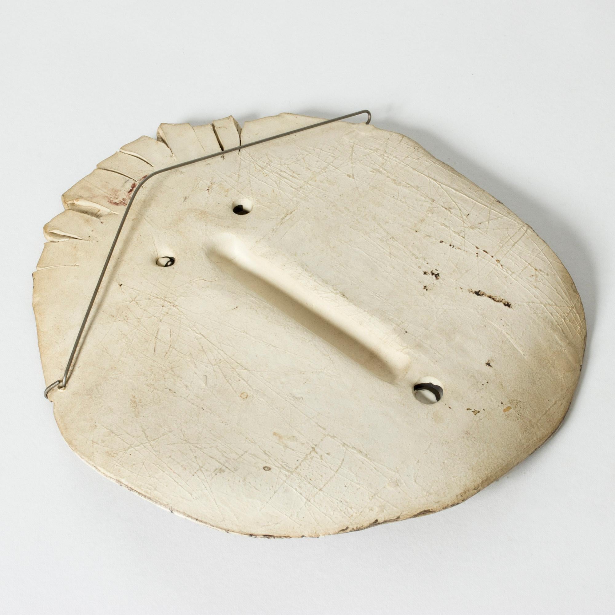 Unique Stoneware Mask by Bengt Berglund, Gustavsberg, Sweden, 1960s For Sale 1