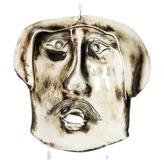 Unique Stoneware Mask by Bengt Berglund, Gustavsberg, Sweden, 1960s
