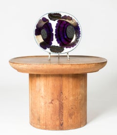 Unique Stoneware Platter by Birger Kaipiainen for Arabia, Finland, 1960/70s