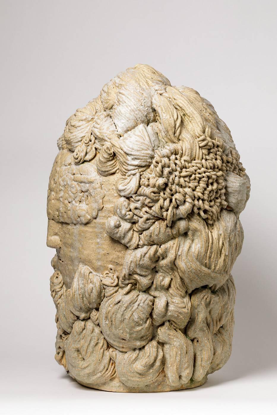 Contemporary Unique Stoneware Sculpture by Laurent Dufour and Marit Kathriner, 2016