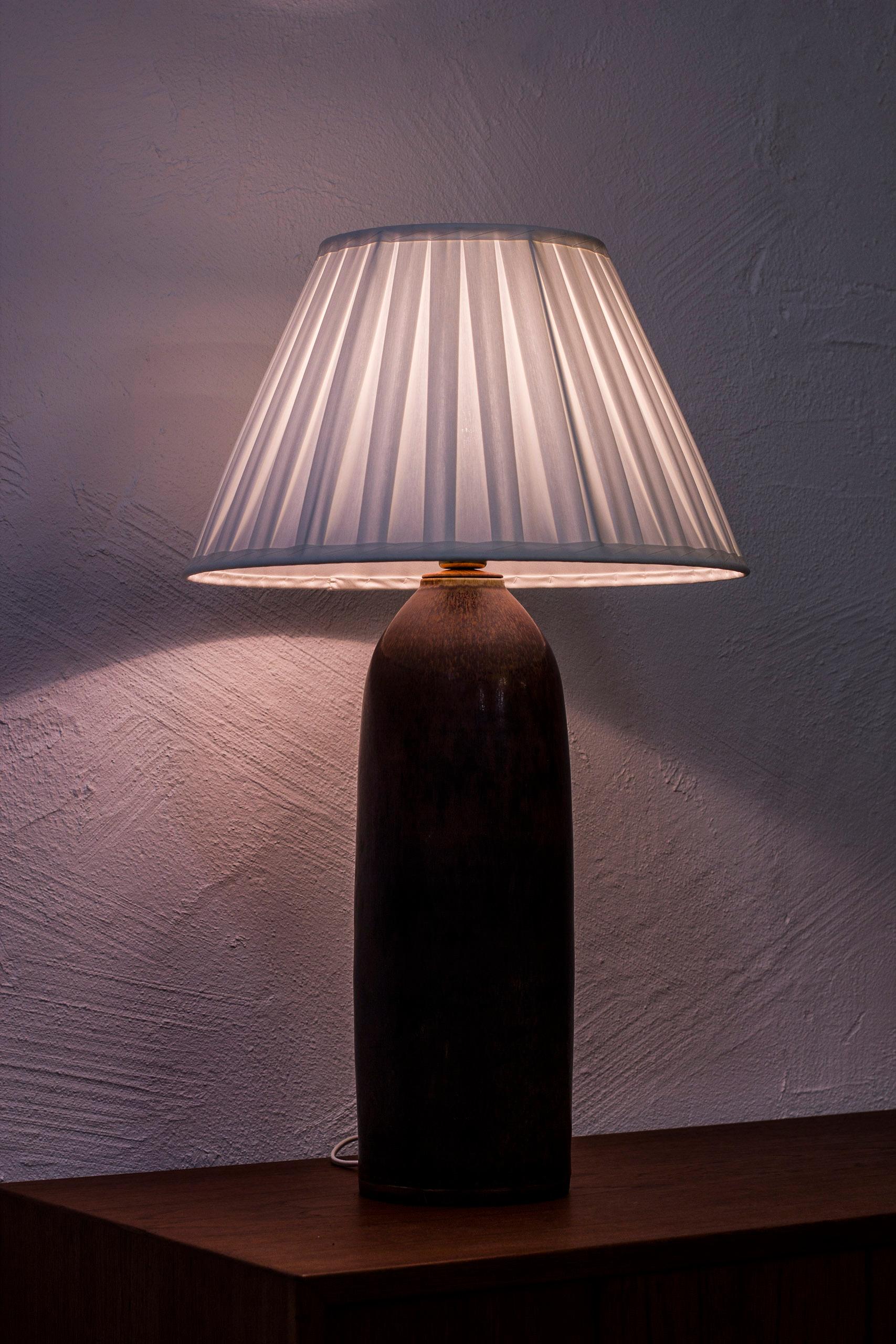 Unique Stoneware Table Lamp by Carl-Harry Stålhane, Rörstrand, 1967 1