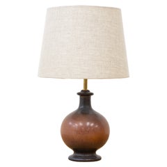 Unique Stoneware Table Lamp by Sven Wejsfelt, Gustavberg, 1988