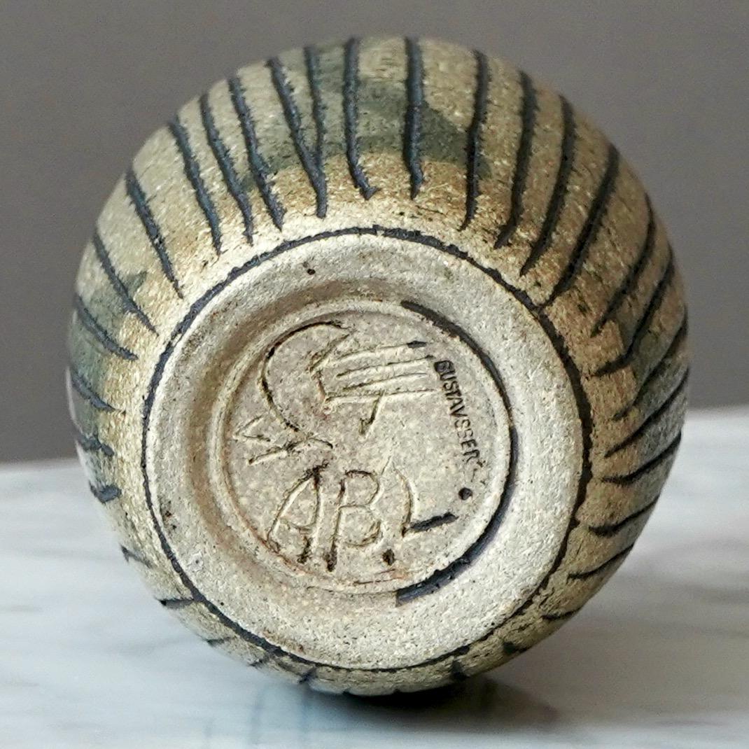 Vaso unico in gres di Anders Bruno Liljefors, Studio A, Svezia 1953 in vendita 2