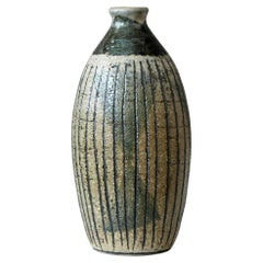 Vase unique en grès d'Anders Bruno Liljefors, Gustavsberg Studio, Suède 1953