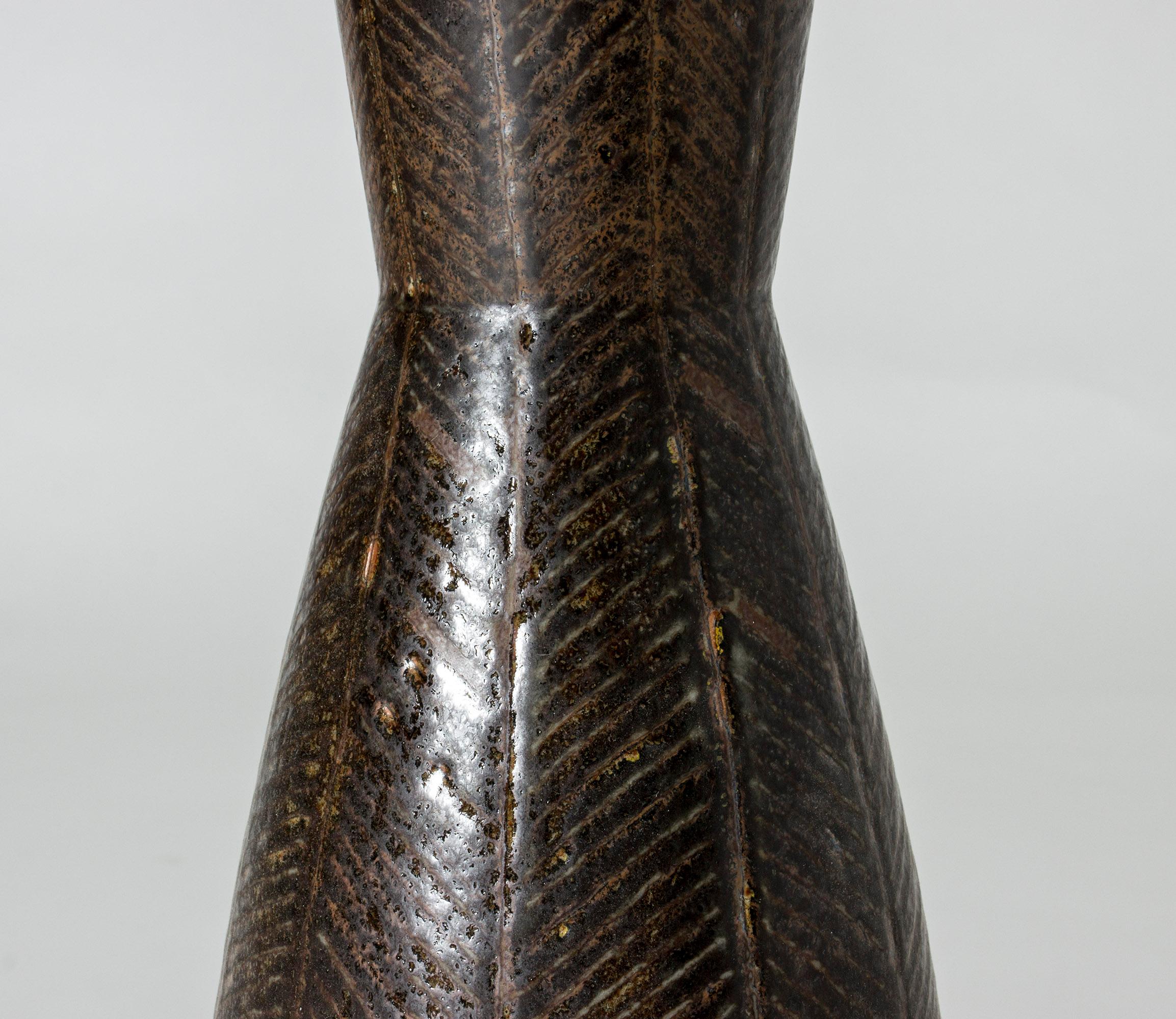 Swedish Unique Stoneware Vase by Carl-Harry Stålhane