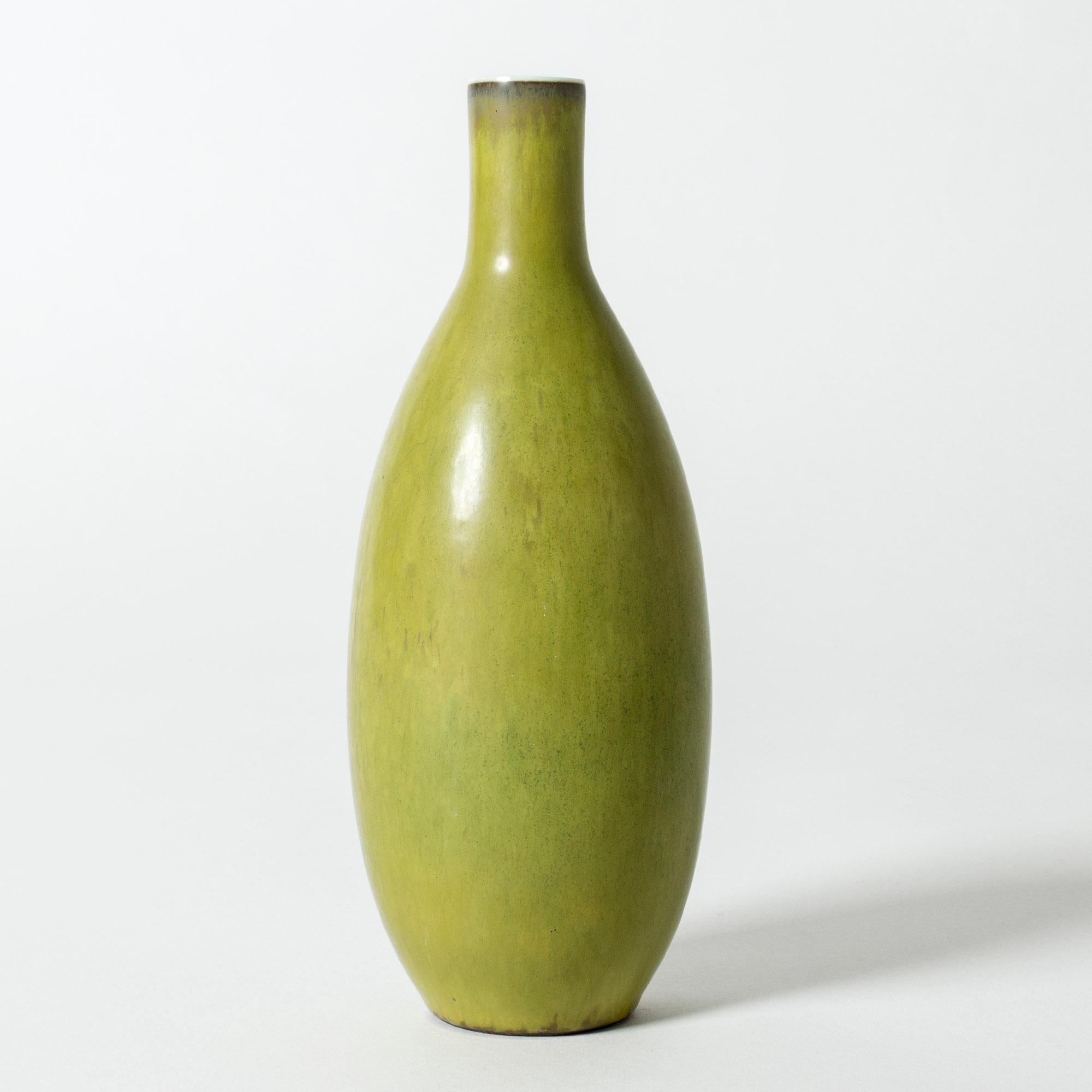 Scandinavian Modern Unique Stoneware Vase by Carl-Harry Stålhane, Rörstrand, Sweden, 1950