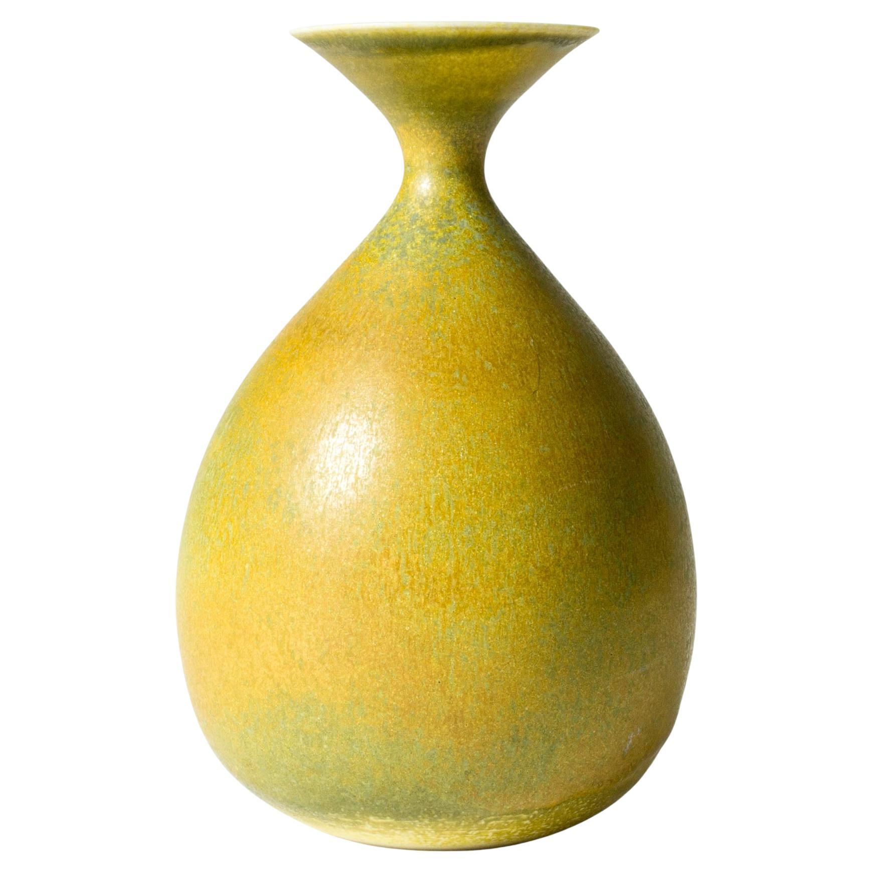 Einzigartige Steingutvase von Carl-Harry Stålhane, Rörstrand, Schweden, 1950er Jahre