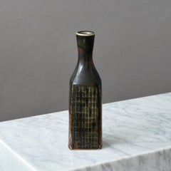 Vaso unico in gres di Carl-Harry Stalhane, Rorstrand, Svezia, anni '60
