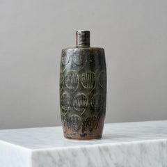 Einzigartige Vase aus Steingut von Carl-Harry Stalhane, Rorstrand, Schweden, 1960er Jahre