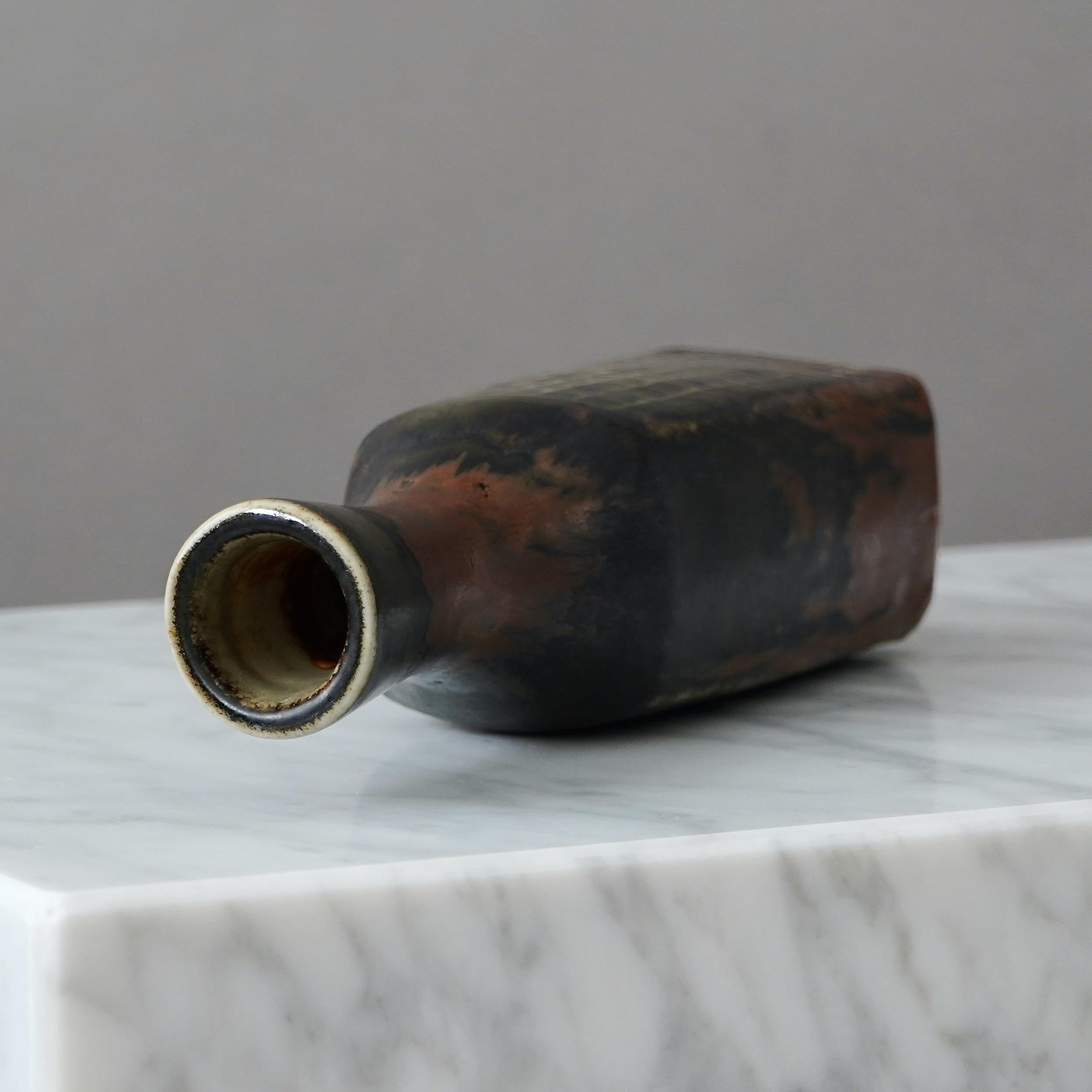 XX secolo Vaso unico in gres di Carl-Harry Stalhane, Rorstrand, Svezia, anni '60 in vendita