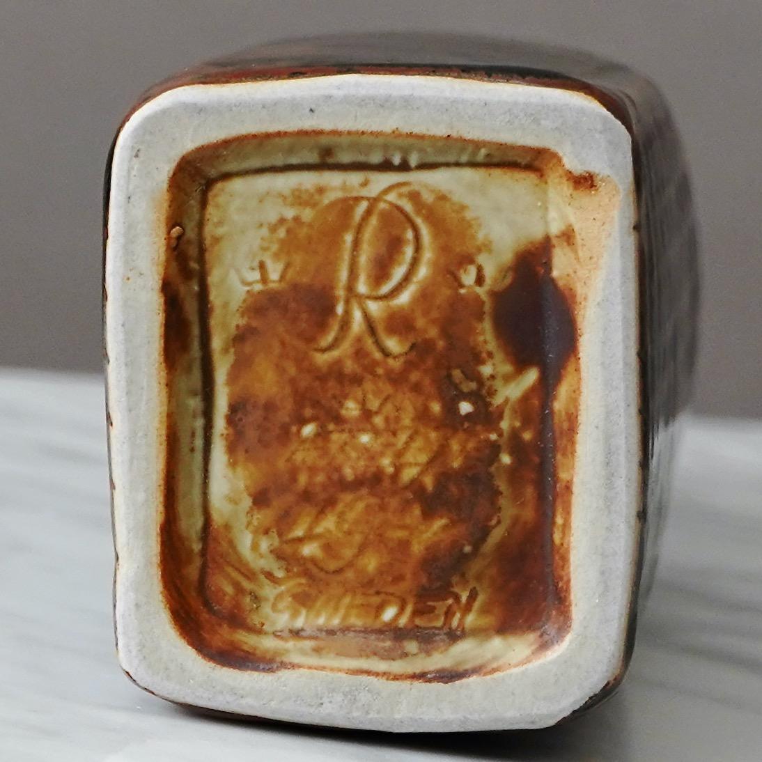 Ceramica Vaso unico in gres di Carl-Harry Stalhane, Rorstrand, Svezia, anni '60 in vendita