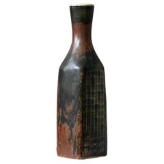Vase unique en grès de Carl-Harry Stalhane, Rorstrand, Suède, années 1960