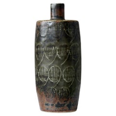 Einzigartige Vase aus Steingut von Carl-Harry Stalhane, Rorstrand, Schweden, 1960er Jahre