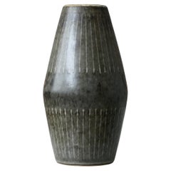 Einzigartige Vase aus Steingut von Carl-Harry Stalhane, Rorstrand, Schweden, 1960er Jahre