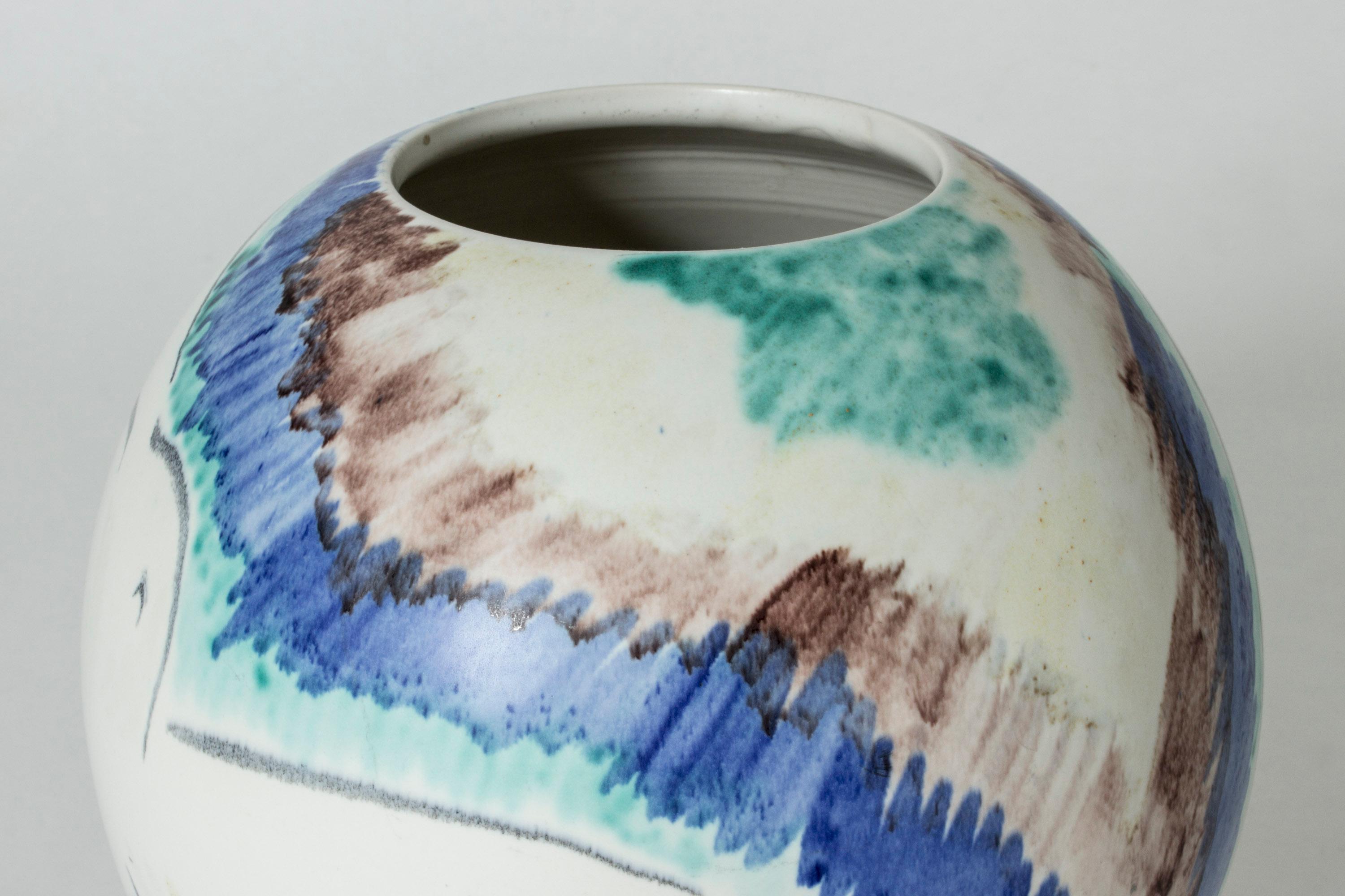 Grès porcellanato Vaso unico in gres di Isaac Grünewald in vendita