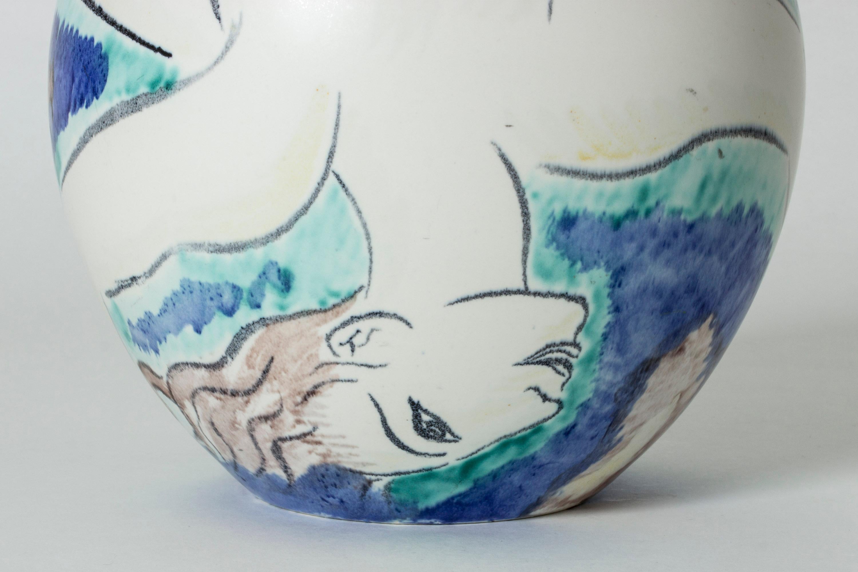 Vaso unico in gres di Isaac Grünewald in vendita 1