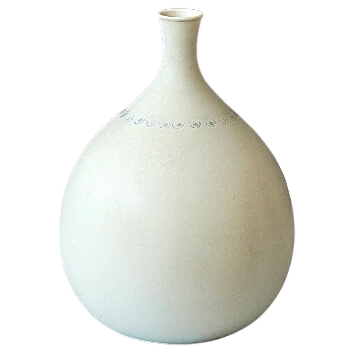 Unique Stoneware Vase by Stig Lindberg for Gustavsberg Studio, Sweden, 1960 For Sale