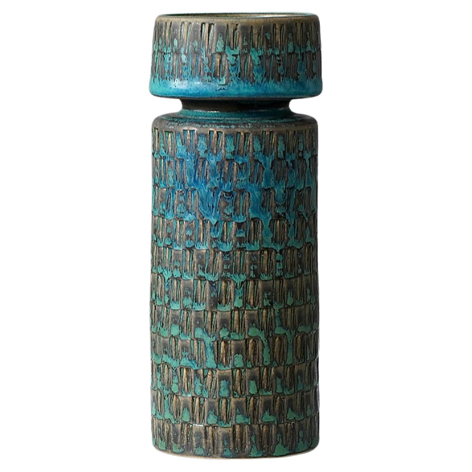 Unique Stoneware Vase by Stig Lindberg for Gustavsberg Studio, Sweden, 1962