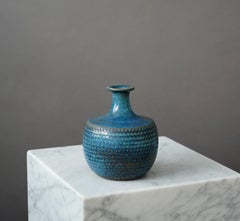 Unique Stoneware Vase by Stig Lindberg for Gustavsberg Studio, Sweden, 1964